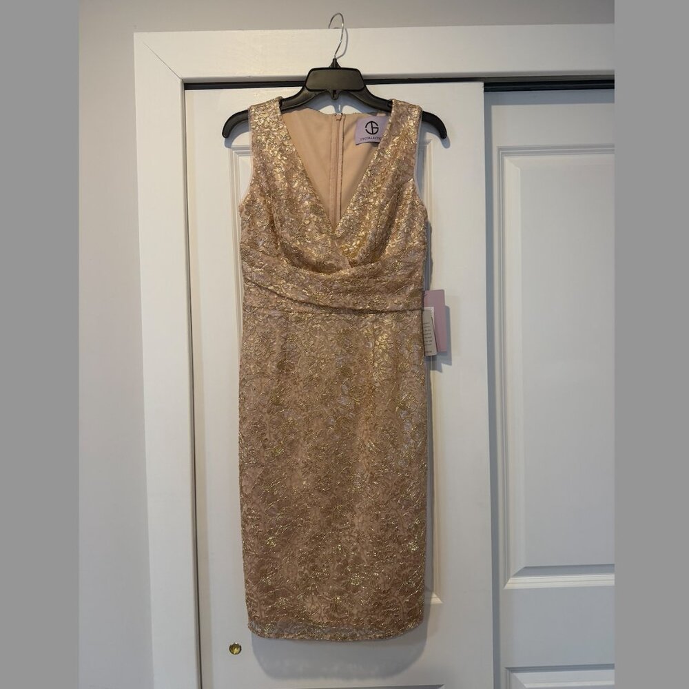 JS Collection V-Neck Cocktail Dress, NWT